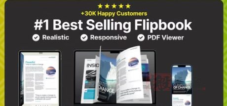 Real3D FlipBook 4.9.4 | WordPress文件图像3D翻页特效插件
