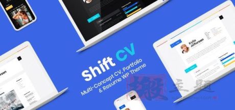 ShiftCV WordPress主题 | 创意个人博客简历作品集模板