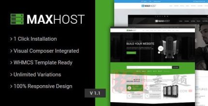 MaxHost虚拟主机WHMCS网站托管WordPress主题