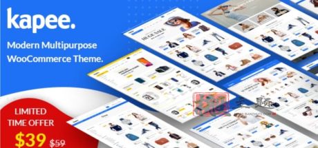 Kapee WooCommerce主题 - 时尚轻量WordPress模板