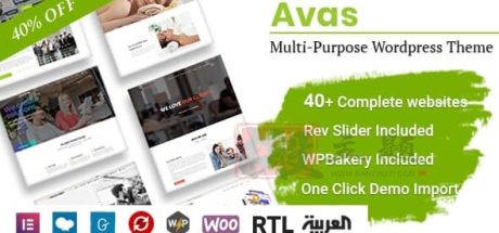 Avas多用途Elementor轻量WordPress企业主题