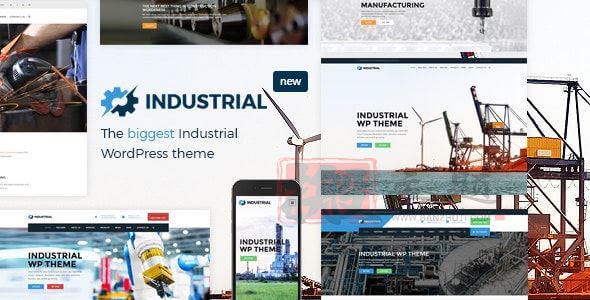 Industrial工业制造工厂响应式WordPress主题