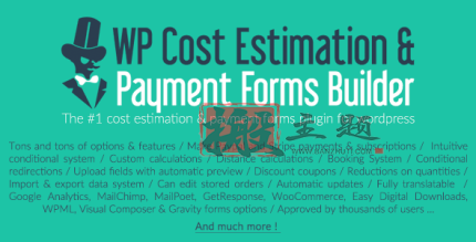 WP Cost Estimation & Payment Forms Builder 10.2.3 | WooCommerce报价表单生成器