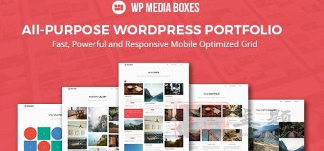WP Media Boxes Portfolio自定义组合设计网格插件