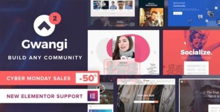 Gwangi高级多用途会员社交网络WordPress主题